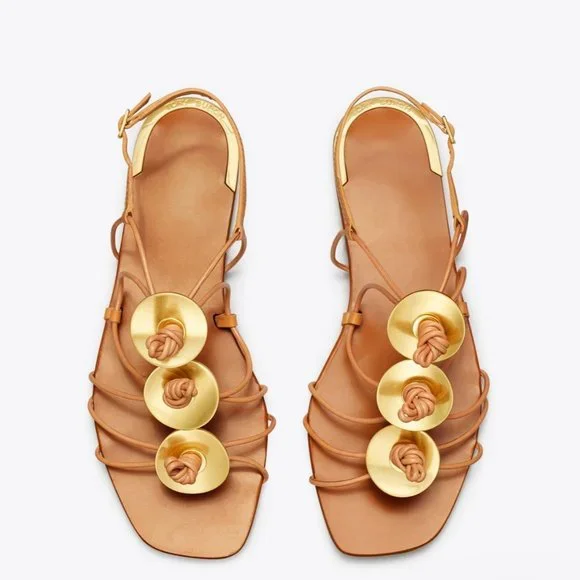 TORY BURCH Artisanal Knot Sandal Tripon Cristal Elba Sandals
